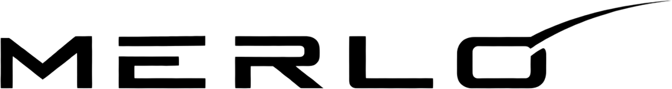 Merlo logo, black